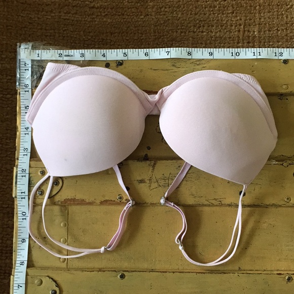 GILLY HICKS PUSH UP BRA PLUNGE LT PINK 32C - Picture 2 of 8